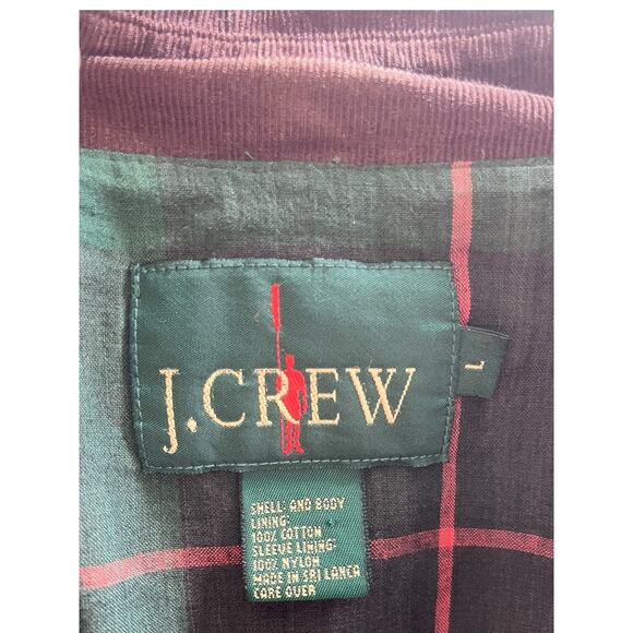 J Crew 90's Oarsman Barn Jacket, Flannel Lined Chore Coat | Mens L, Brown - Picture 7 of 16